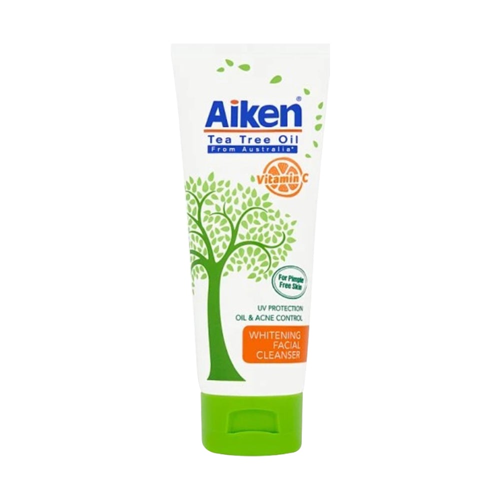 Aiken Tea Tree Oil Whitening Facial Cleanser 100g Threebs