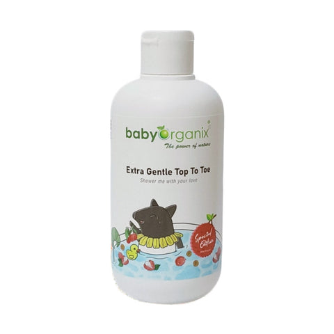 Baby Organix Extra Gentle Top To Toe Cleanser Lychee (250ml)