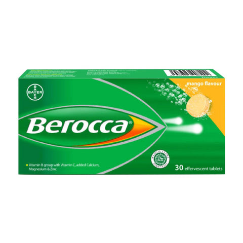 Berocca Effervescent Tablets Mango (30tabs)