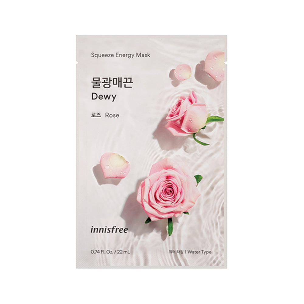 Innisfree Squeeze Energy Mask Rose (1pcs) Threebs Malaysia Health