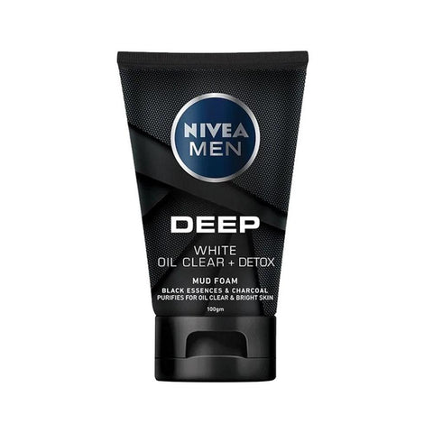 Nivea Men - Deep White Oil Clear + Detox Mud Foam (100g)
