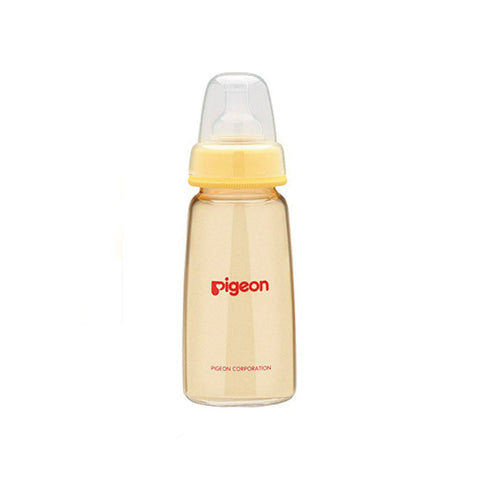 PIGEON Flexible PPSU Nursing Bottle With Peristaltic Nipple Slim-Neck 160ml (1pcs)