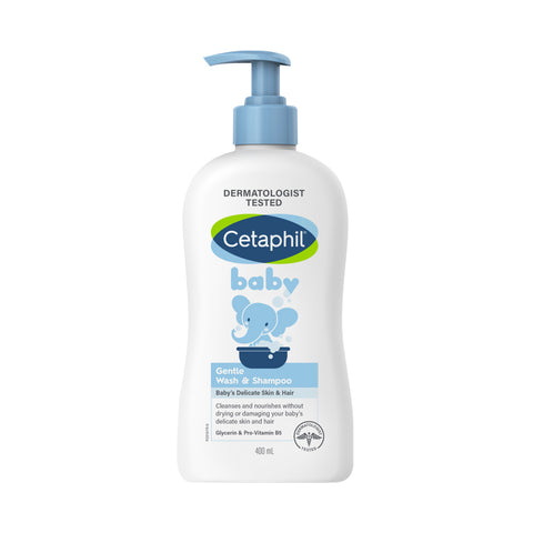 Baby Gentle Wash & Shampoo with Glycerin & Pro-Vitamin B5 (400ml) - Clearance