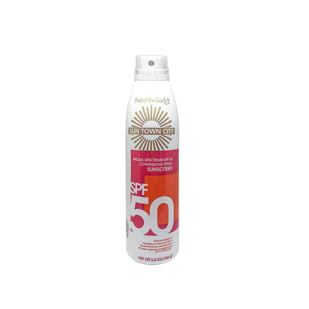 Fruit of the Earth Sun Town City Suncreen Continuous Spray SPF50 (156g)