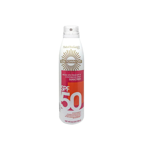 Fruit of the Earth Sun Town City Suncreen Continuous Spray SPF50 (156g)