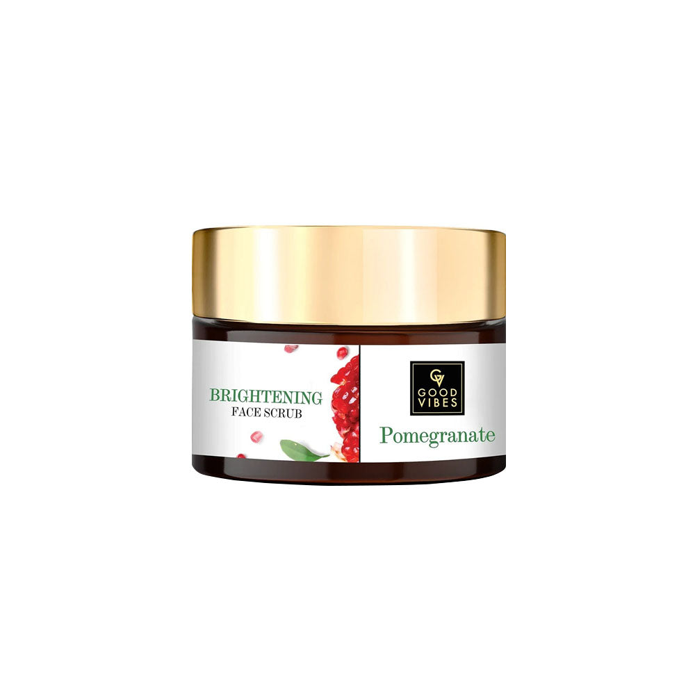 Good Vibes Pomegranate Brightening Face Scrub (50g) - Clearance