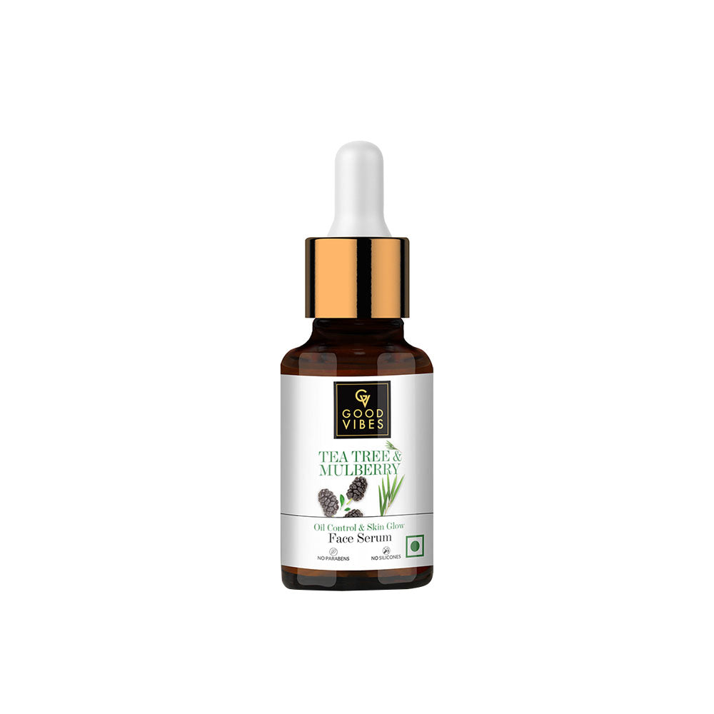 Good Vibes Tea Tree + Mulberry Skin Glow & Oil Control Serum (10ml) - Clearance