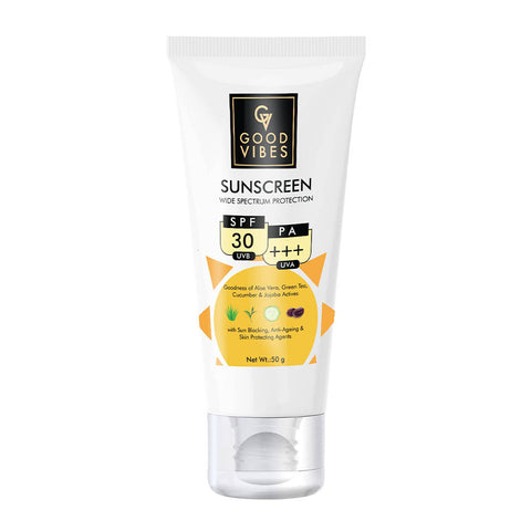 Good Vibes Wide Spectrum Protection Sunscreen with SPF 30 (100g) - Giveaway