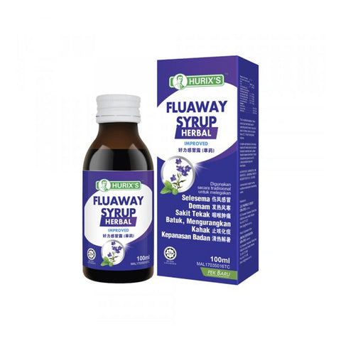 Hurix's Fluaway Syrup Herbal Improved (100ml)