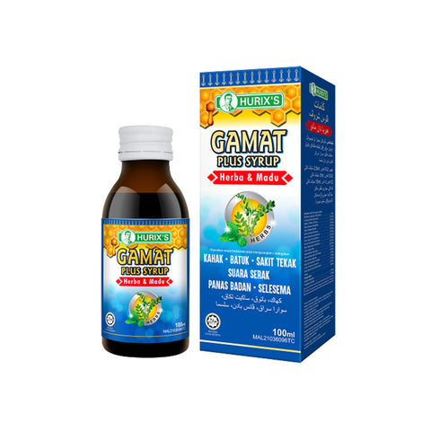 Hurix's Gamat Plus Syrup Herbal & Honey (100ml)