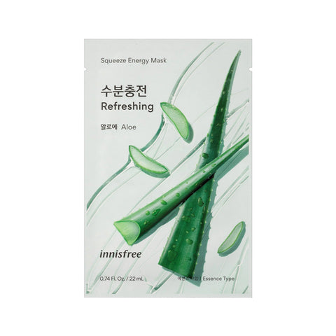 Innisfree Squeeze Energy Mask - Aloe (1pcs) - Clearance