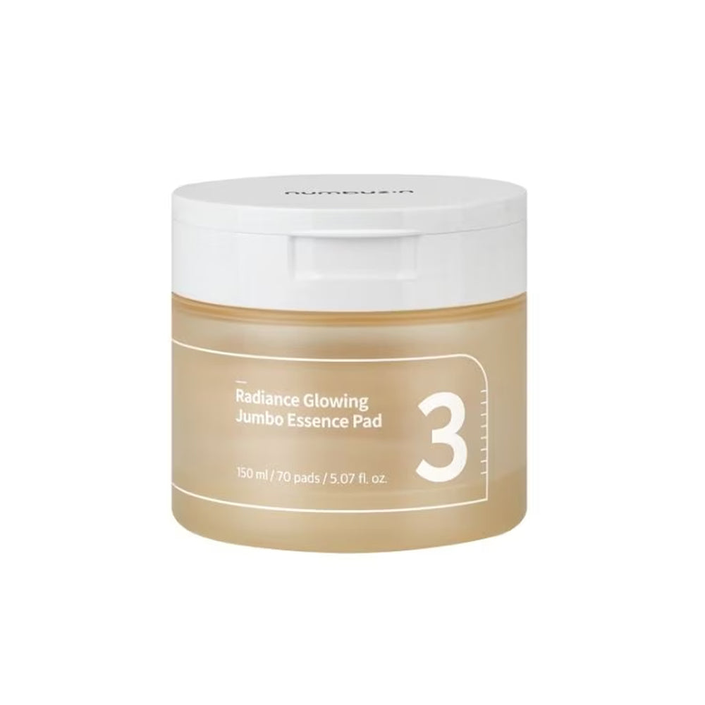 Numbuzin No.3 Radiance Glowing Jumbo Essence Pad - 70 pads (150ml)