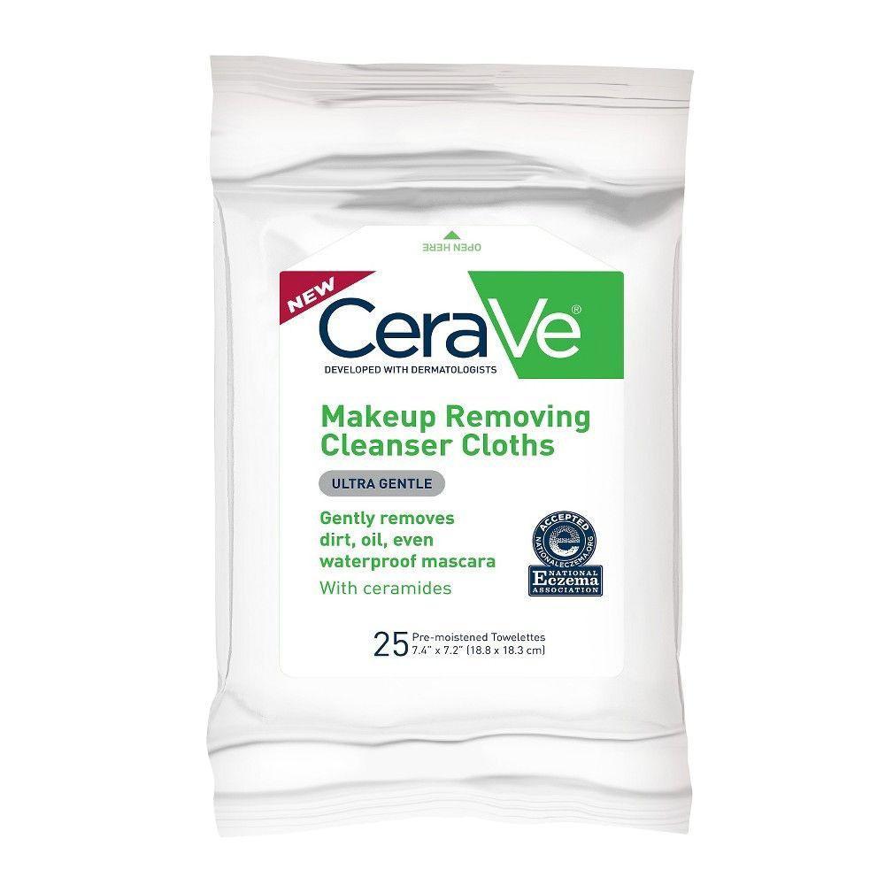 CeraVe Makeup Removing Cleanser Cloths (25ct) - Clearance