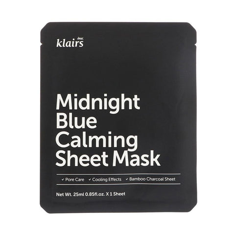Klairs Midnight Blue Calming Sheet Mask (1pc) - Clearance