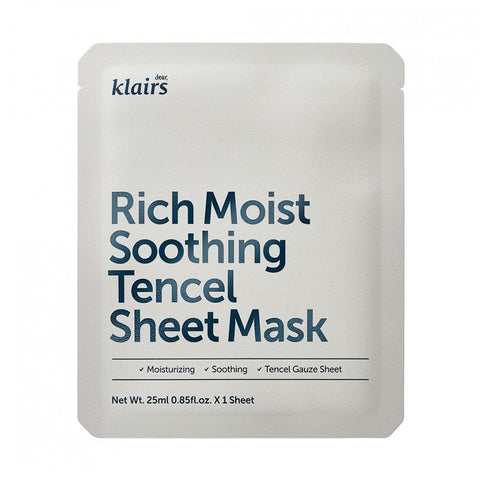 Klairs Rich Moist Soothing Tencel Sheet Mask (1pc) - Clearance