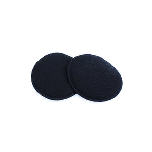 Basic Lacy Washable Breastpads Black Lace (6pcs)