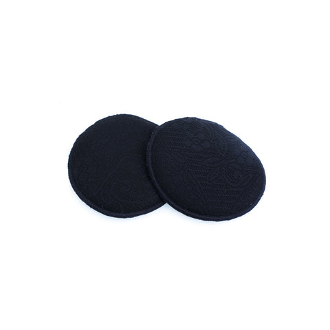 Basic Lacy Washable Breastpads Black Lace (6pcs) - Clearance