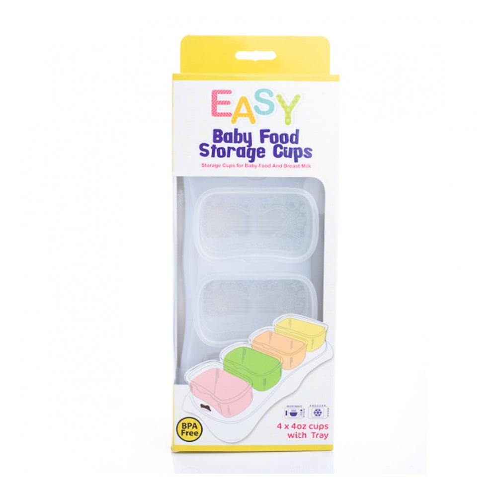 Easy Baby Food Storage Cups White 120ml (4pcs) - Giveaway