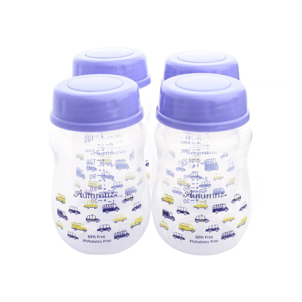 Wide Neck Breastmilk Storage Bottle Busy Day 240ml (4pcs)