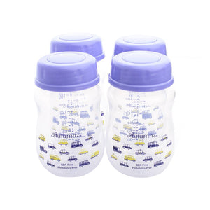Wide Neck Breastmilk Storage Bottle Busy Day 240ml (4pcs)