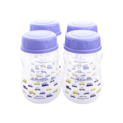 Wide Neck Breastmilk Storage Bottle Busy Day 240ml (4pcs) - Clearance