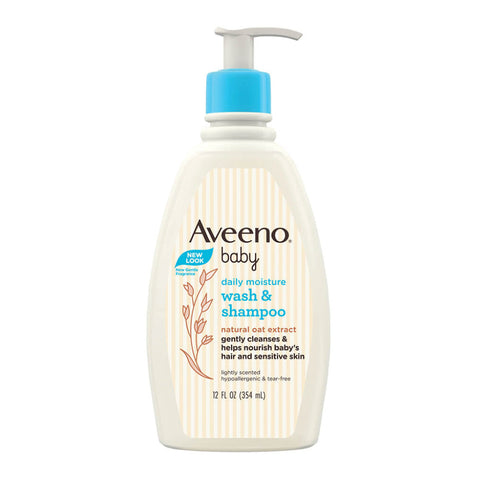 Aveeno Baby Wash & Shampoo (354ml) - Clearance