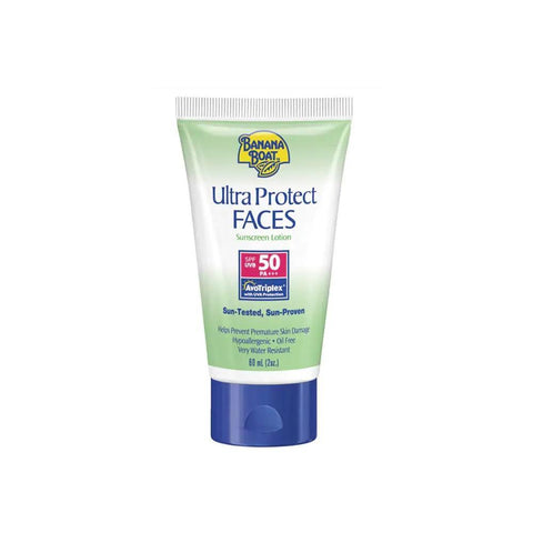Banana Boat Ultra Protect - Faces Sunscreen Lotion SPF50 (60ml) - Clearance