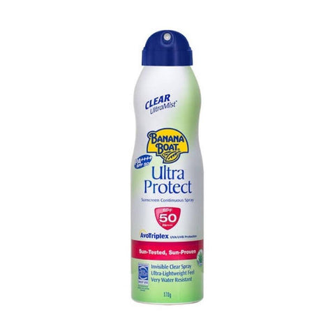 Banana Boat Ultra Protect - Sunscreen Continuous Spray SPF50 (170g) - Clearance