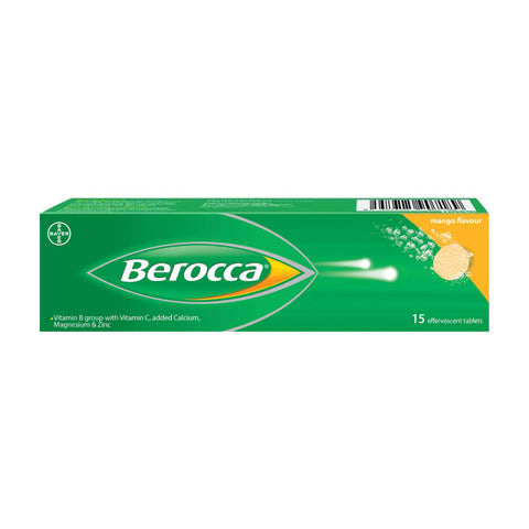 Berocca Effervescent Tablets Mango (15tabs) - Giveaway