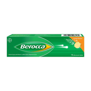 Berocca Effervescent Tablets Orange (15tabs) - Clearance