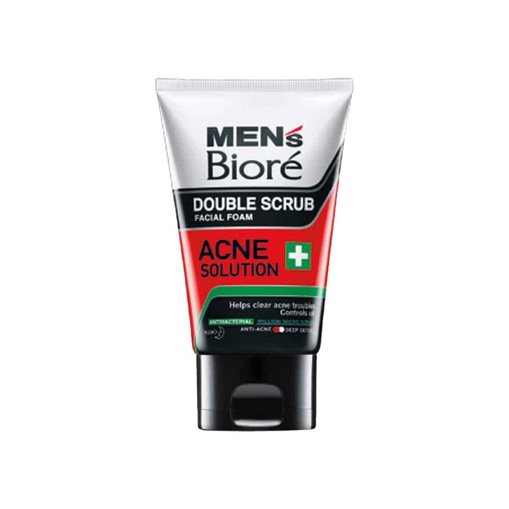 Biore Acne Solution Double Scrub Facial Foam (125g) - Clearance