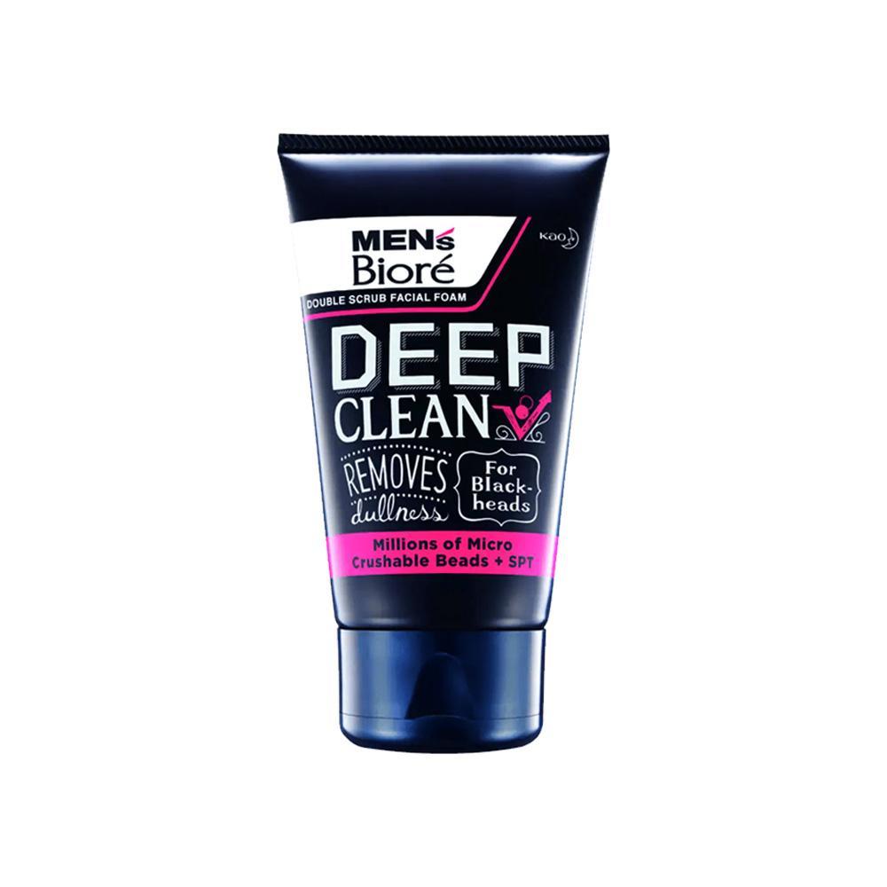 Biore Deep Clean For Black-Heads Double Scrub Facial Foam (125g) - Clearance