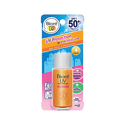Biore UV - Perfect Protect MIlk Moisture SPF50 (25ml) - Clearance