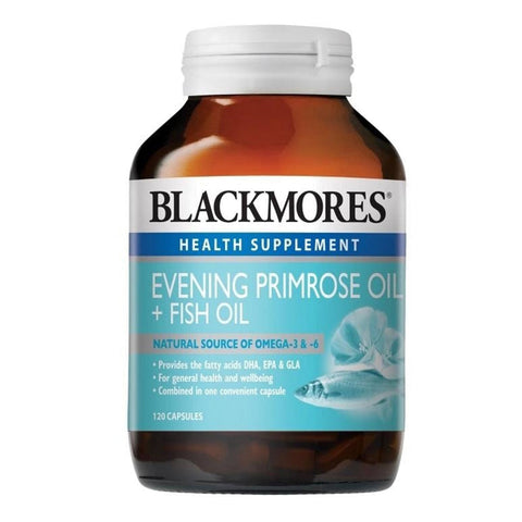 BlackMores Evening Primrose Oil + Fish Oil (120caps) - Clearance