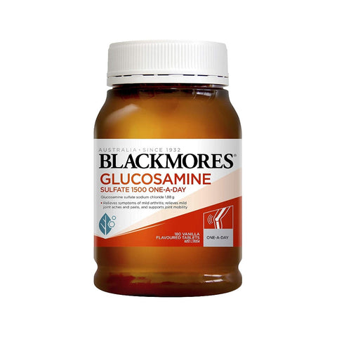 BlackMores Glucosamine Sulphate 1500 One-A-Day Vanilla Flavour (180tabs)