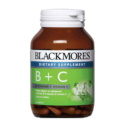 BlackMores Vitamin B + C (120Caps) - Clearance