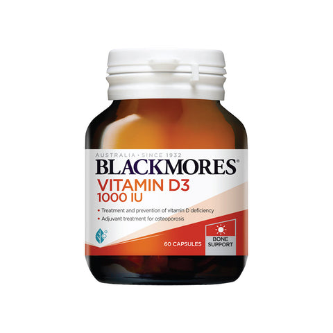 BlackMores Vitamin D3 1000 IU (60caps) - Clearance
