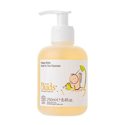 Buds Organic Happy Baby Head To Toe Cleanser (250ml) - Clearance
