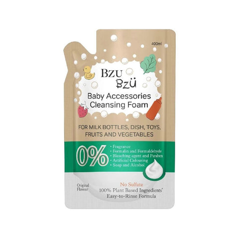 BZU BZU Baby Accessories Foaming Cleanser Non-Flavour Refill (400ml) - Clearance