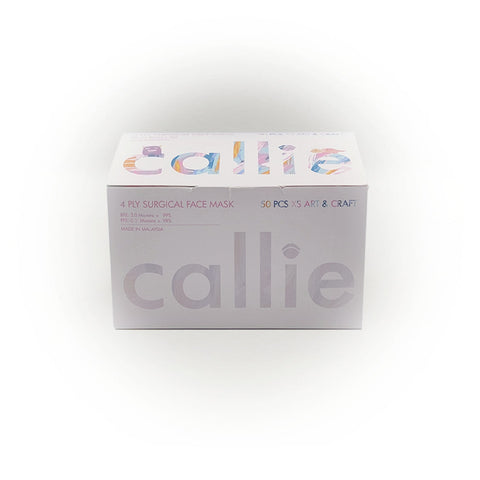 Callie Mask 4 Ply Surgical Face Mask XS Art & Craft - Kids Version (50pcs)