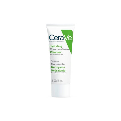 CeraVe Hydrating Cream-to-Foam Cleanser (15ml) - EU/UK Version