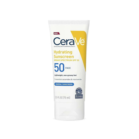 CeraVe Hydrating Sunscreen Broad Spectrum SPF50 (75ml)