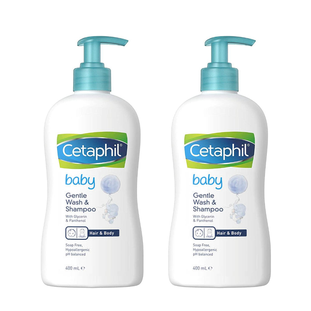 Cetaphil Baby Gentle Wash & Shampoo with Glycerin & Panthenol Twin Pack (Set)