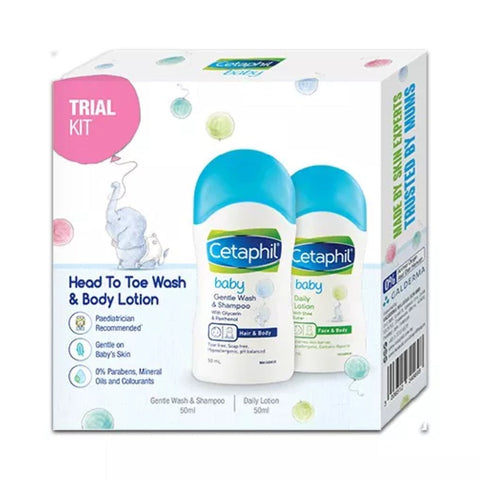 Cetaphil Baby Head To Toe Wash & Body Lotion Trial Kit (Set) - Clearance