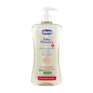 Chicco Baby Moments Head-To-Toe Micellar Bath (500ml) - Clearance