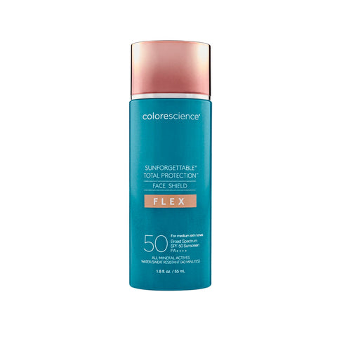 colorescience Sunforgettable Total Protection Face Shield FLEX SPF50 #Medium (55ml) - Clearance