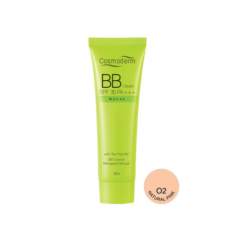 Cosmoderm BB Cream SPF 35 PA +++ Oil Control #02 Natural Pink (30ml) - Clearance