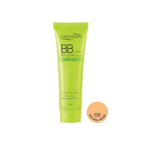 Cosmoderm BB Cream SPF 35 PA +++ Oil Control #03 Natural Beige (30ml) - Clearance