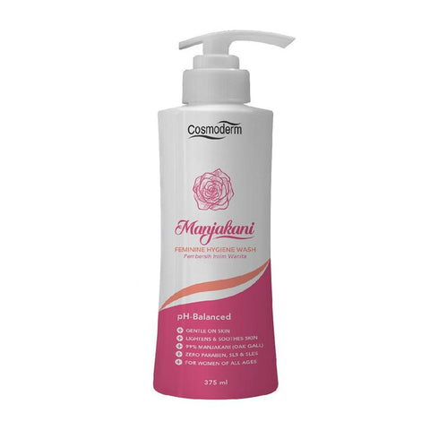 Cosmoderm Manjakani Feminine Hygiene Wash (375ml) - Clearance