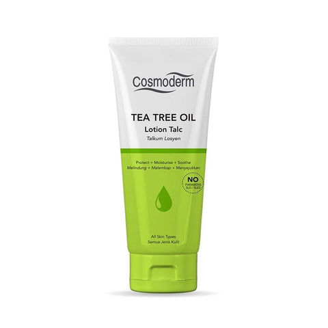 Cosmoderm Tea Tree Oil Lotion Talc (125ml) - Clearance